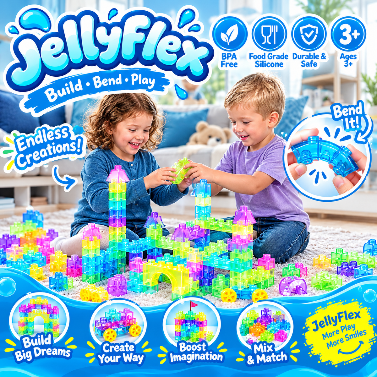 JellyFlex Building Blocks - 40pcs